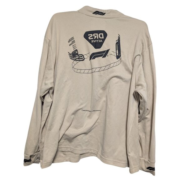 Formula 1 X Pacsun Eco Apex Jersey Brown Tan Long Sleeve Graphic Shirt Mens XL - Picture 2 of 7